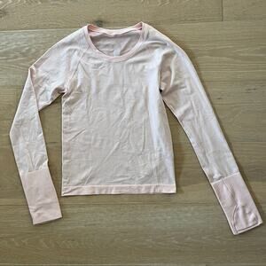 Lululemon Swiftly Tech Waist Length Long-Sleeve Shirt 2.0 Pink Haze sz 2